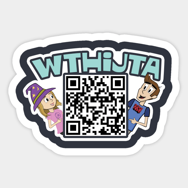 What the Heck is Jake Talking About QR Design Sticker by MutineerDisaster